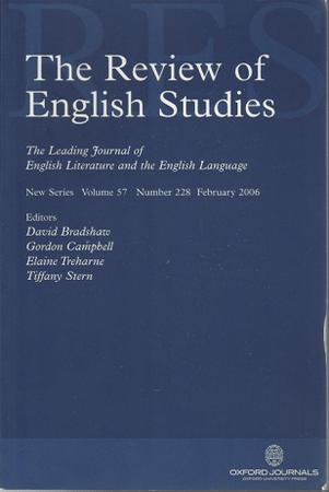The Review of English Studies