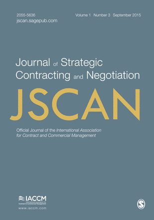Journal of Strategic Contracting and Negotiation