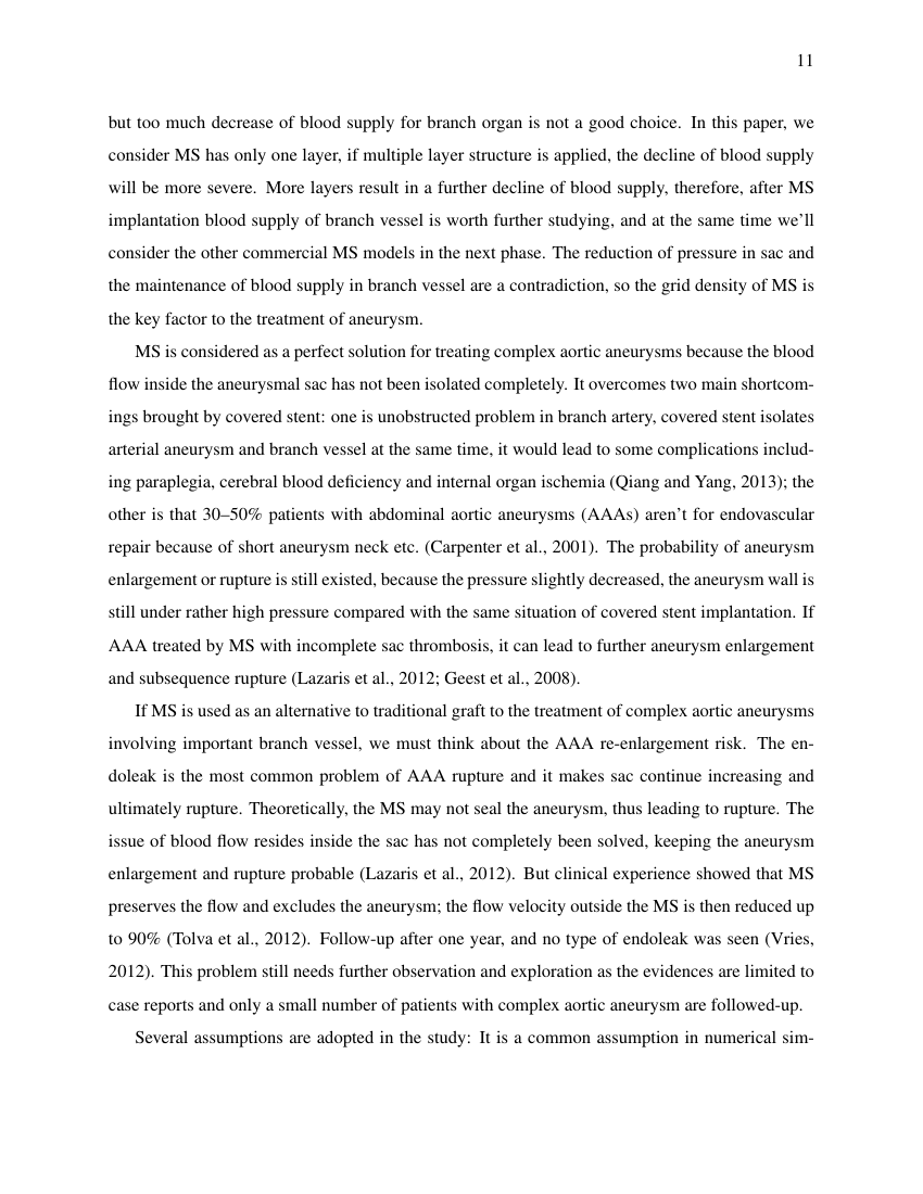 Example of Historical Performance format