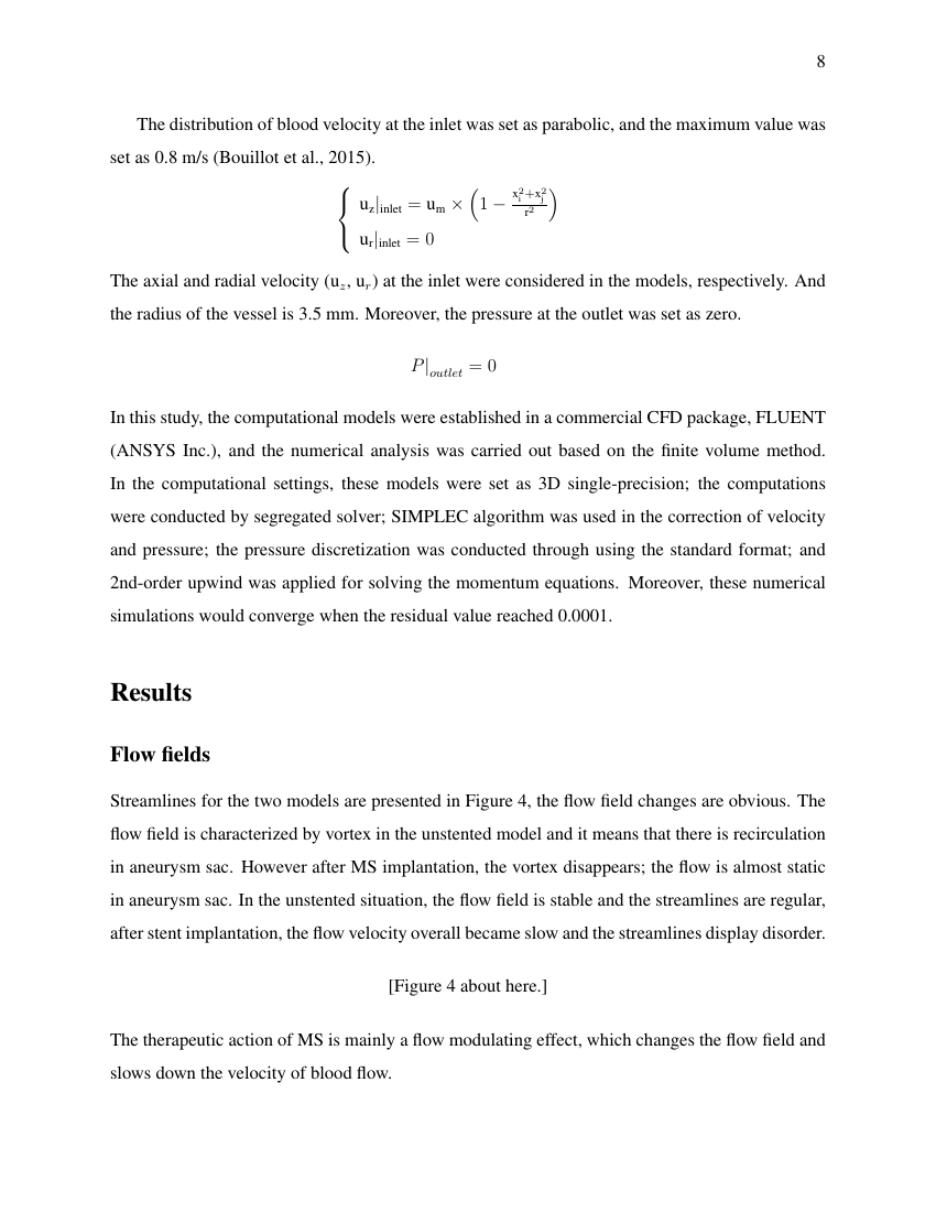 Example of Historical Performance format